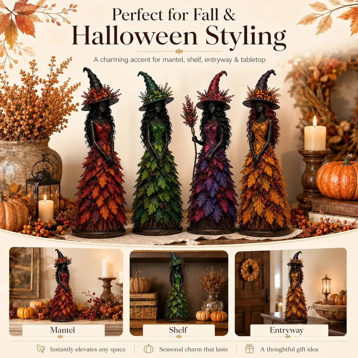 SpellHarvest – Enchanted Fall Witch Decor