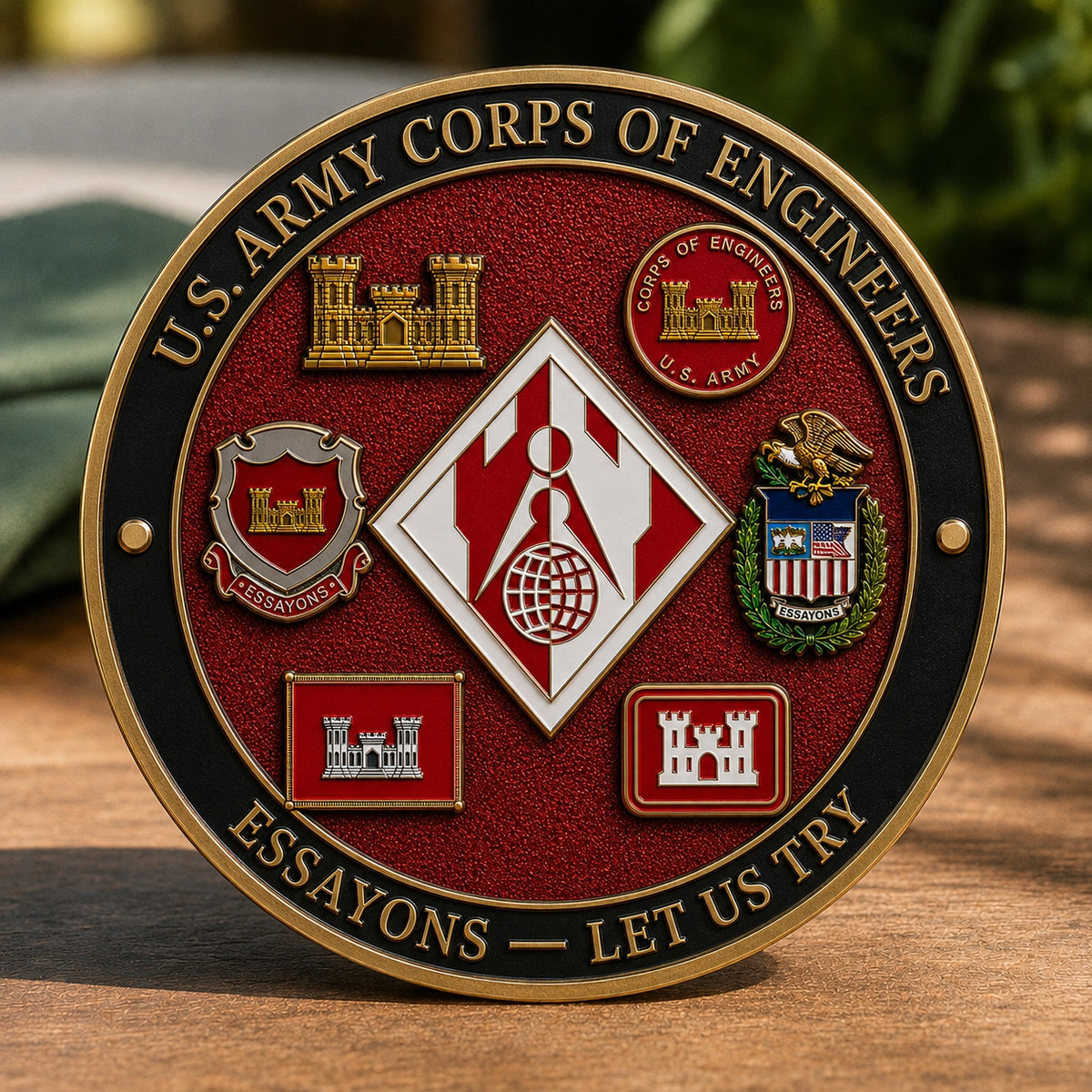 🏰U.S. Army Corps of Engineers “Essayons – Let Us Try” Commemorative Coin