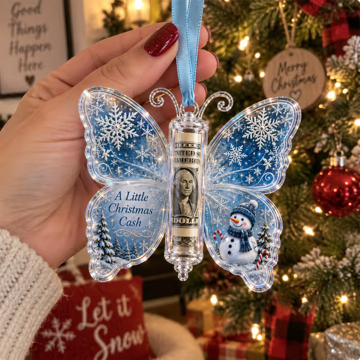 JoyButterfly – Christmas Cash Gift Butterfly Ornament