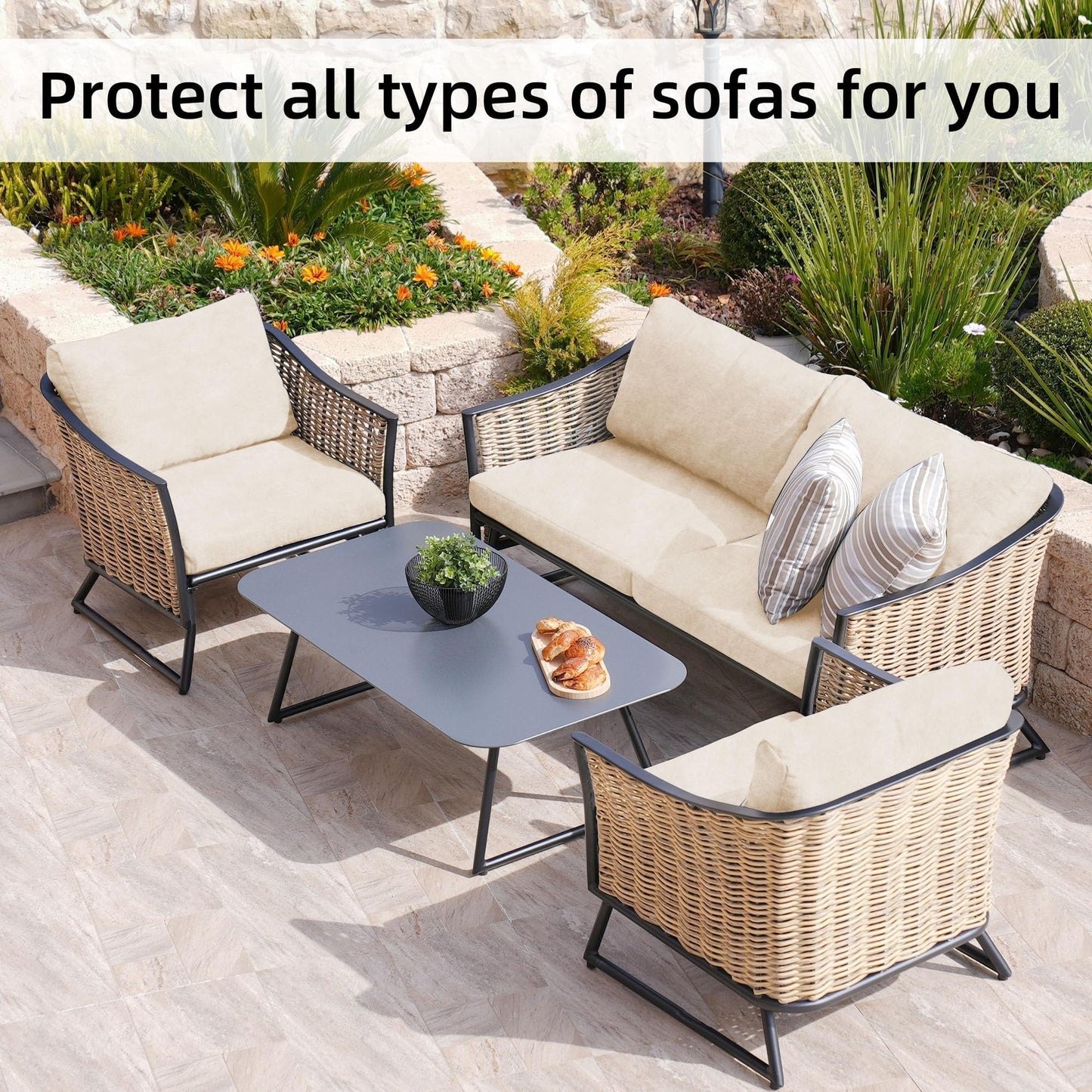 CushionLuxe – Stretch Sofa & Outdoor Cushion Covers