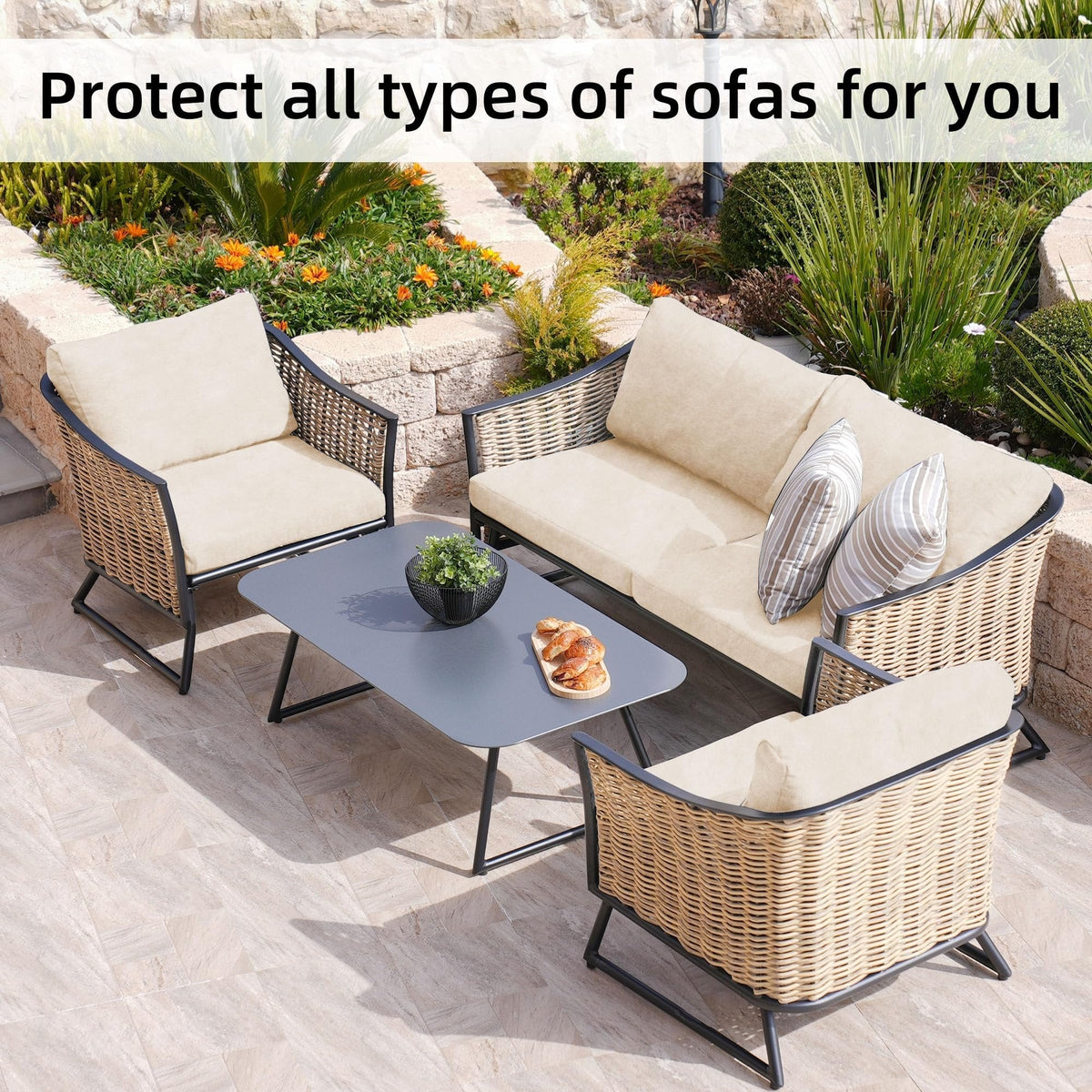 CushionLuxe – Stretch Sofa & Outdoor Cushion Covers