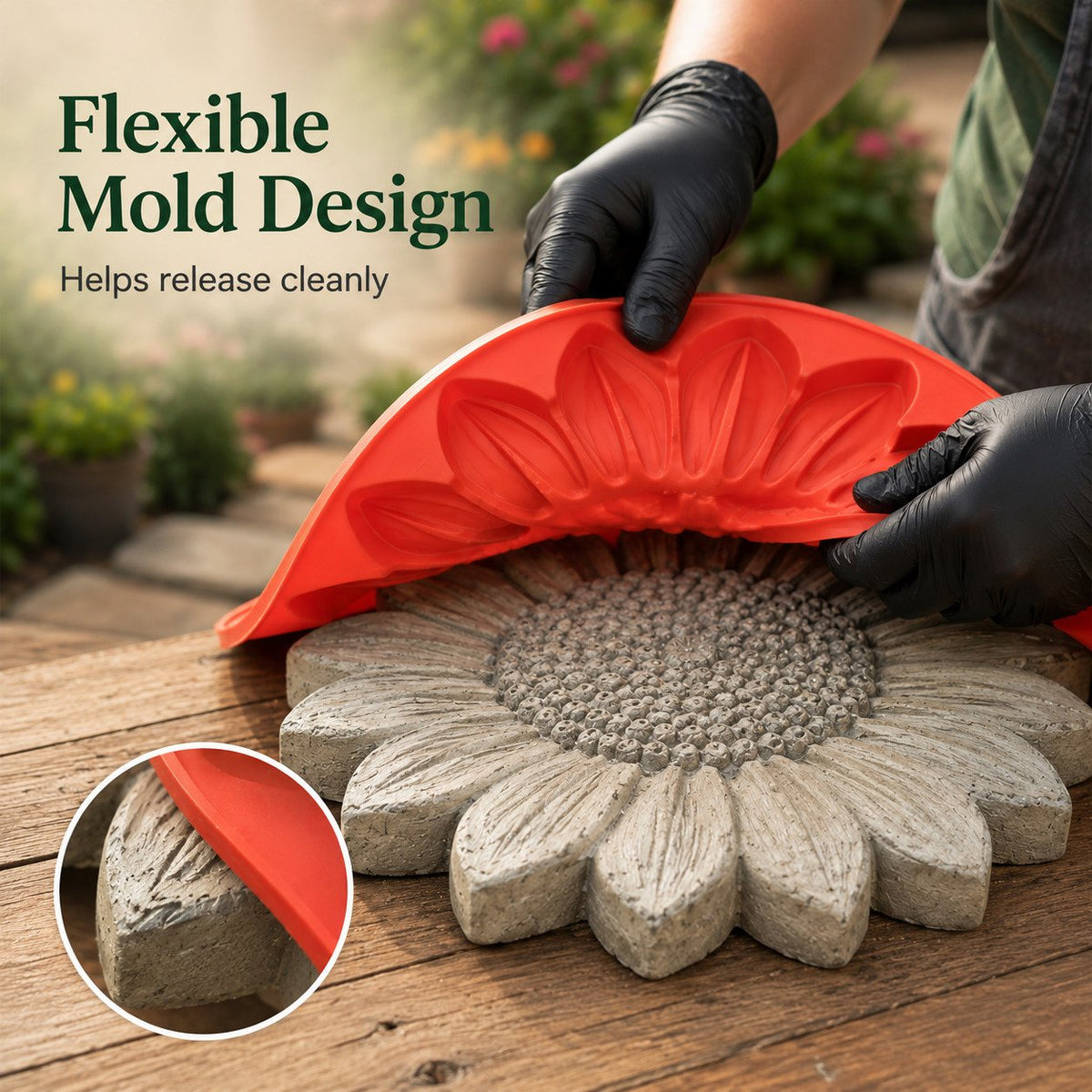 SunVera – Reusable Sunflower Garden Art Mold
