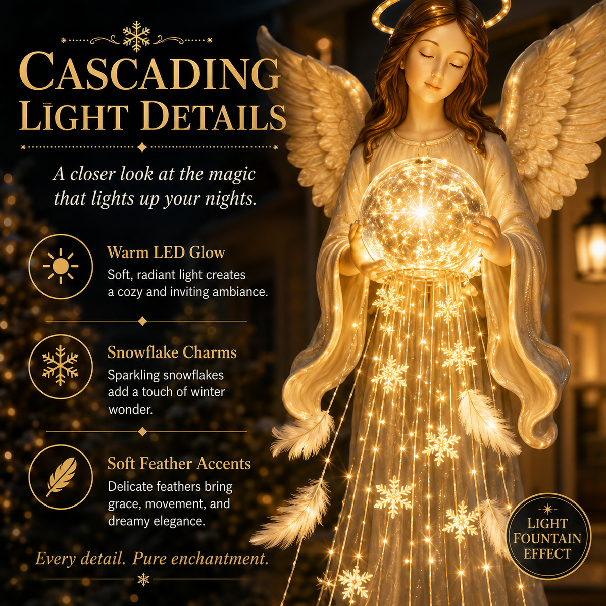 AngelRadiance – Solar Winged Angel Garden Light