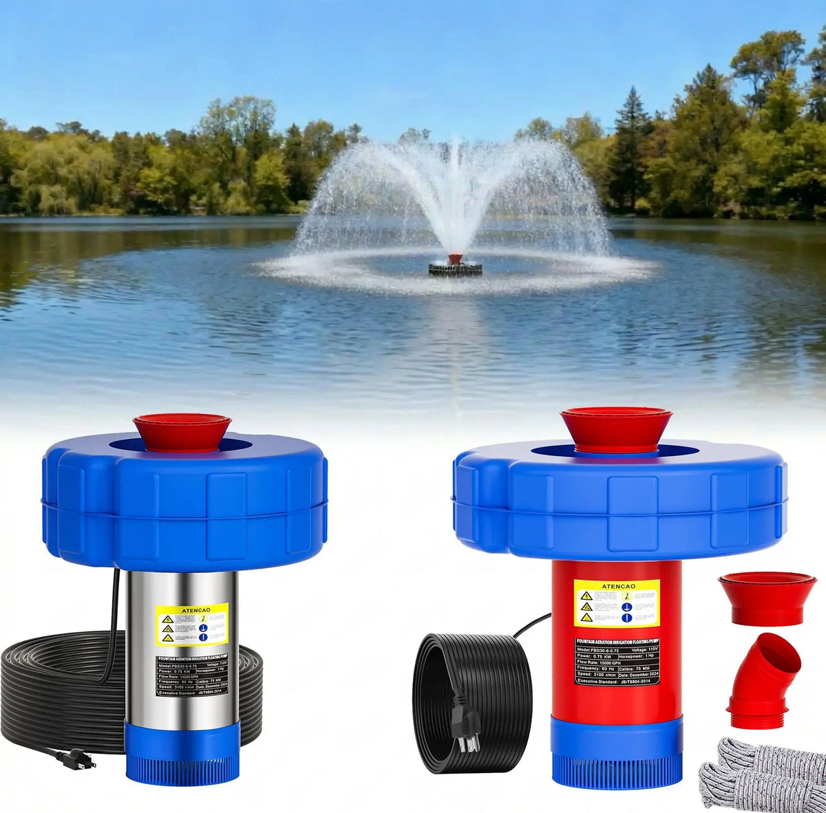 AquaCascade – Floating Pond Aeration Fountain