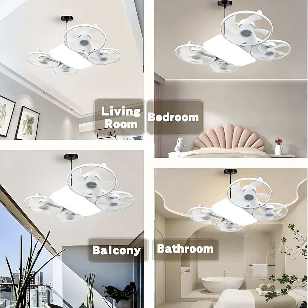 AeroLuxe – Foldable Blade Ceiling Fan Light