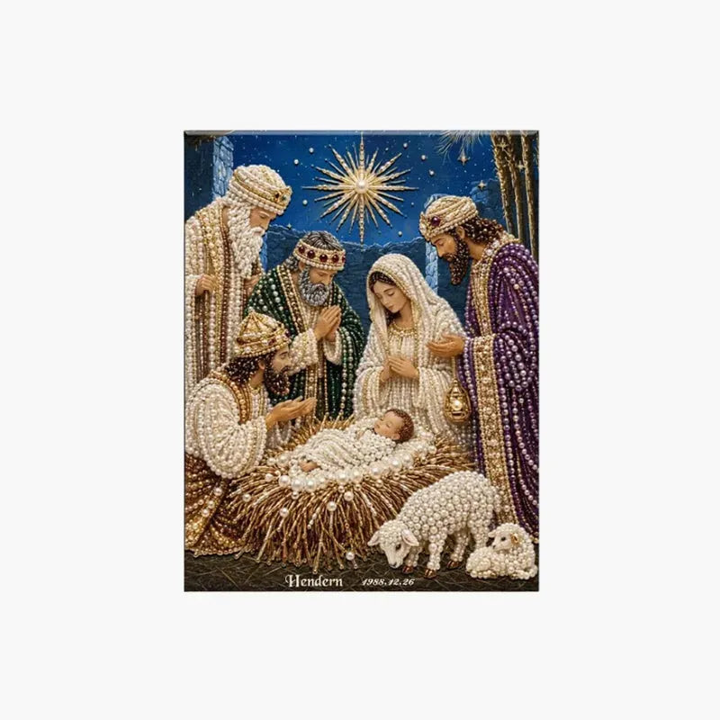 FaithGlow – 3D Nativity Diamond Painting Art Kit