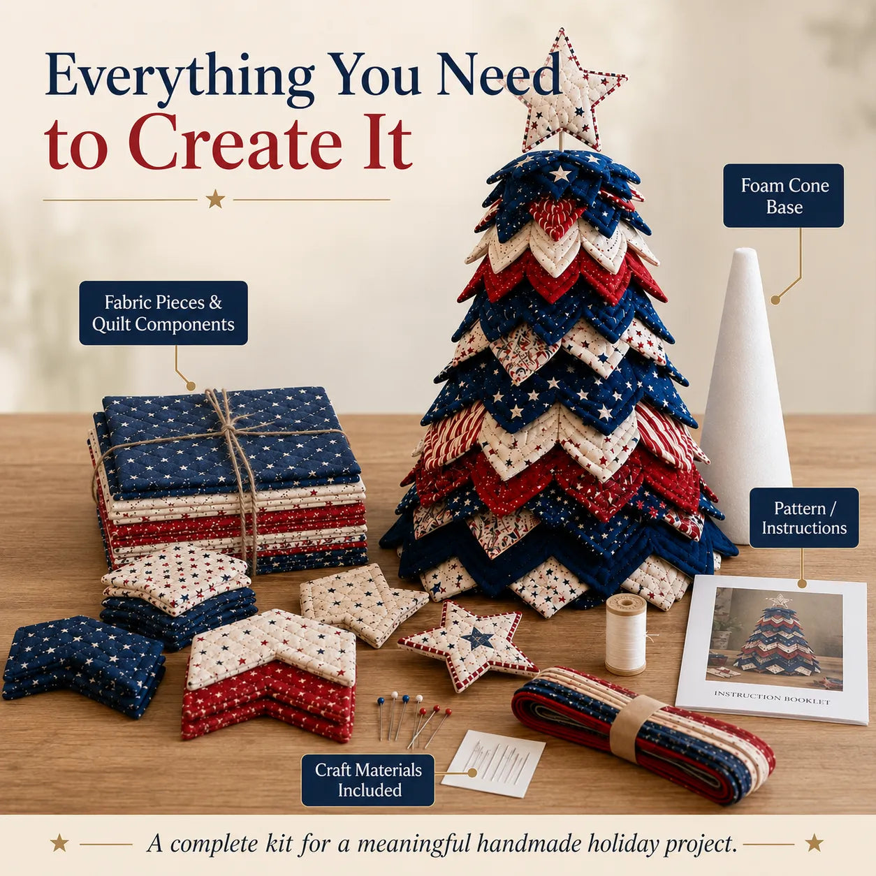 ChristmasStitch – Handmade Holiday Tree Quilt Kit