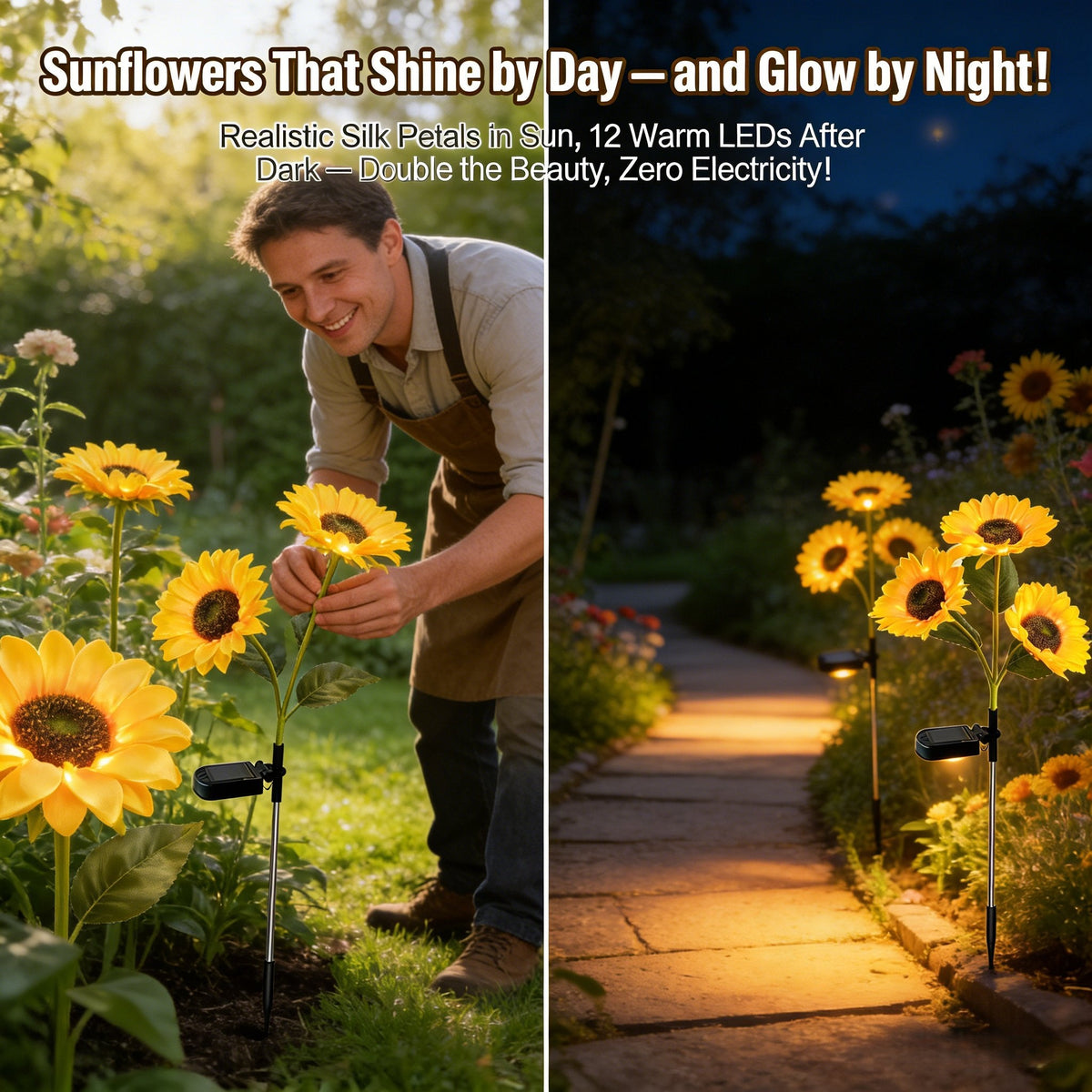 SunGarden – Solar-Powered Sunflower Lights