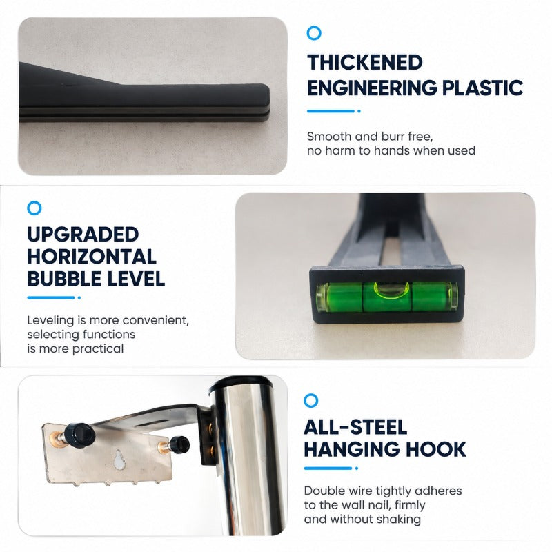 LevelPro – 180° Rotatable Wall-Mount Level Bracket