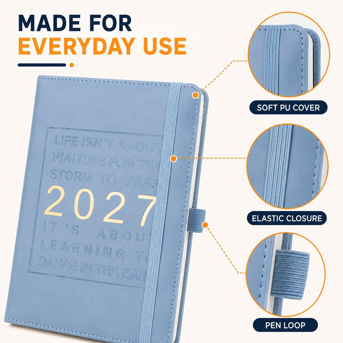 PlanSphere – 2027 Daily Calendar Journal