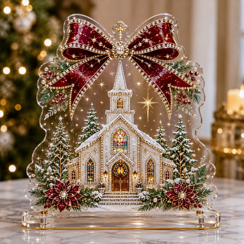 ChristmasGleam – Jeweled Bow Diamond Painting Kit