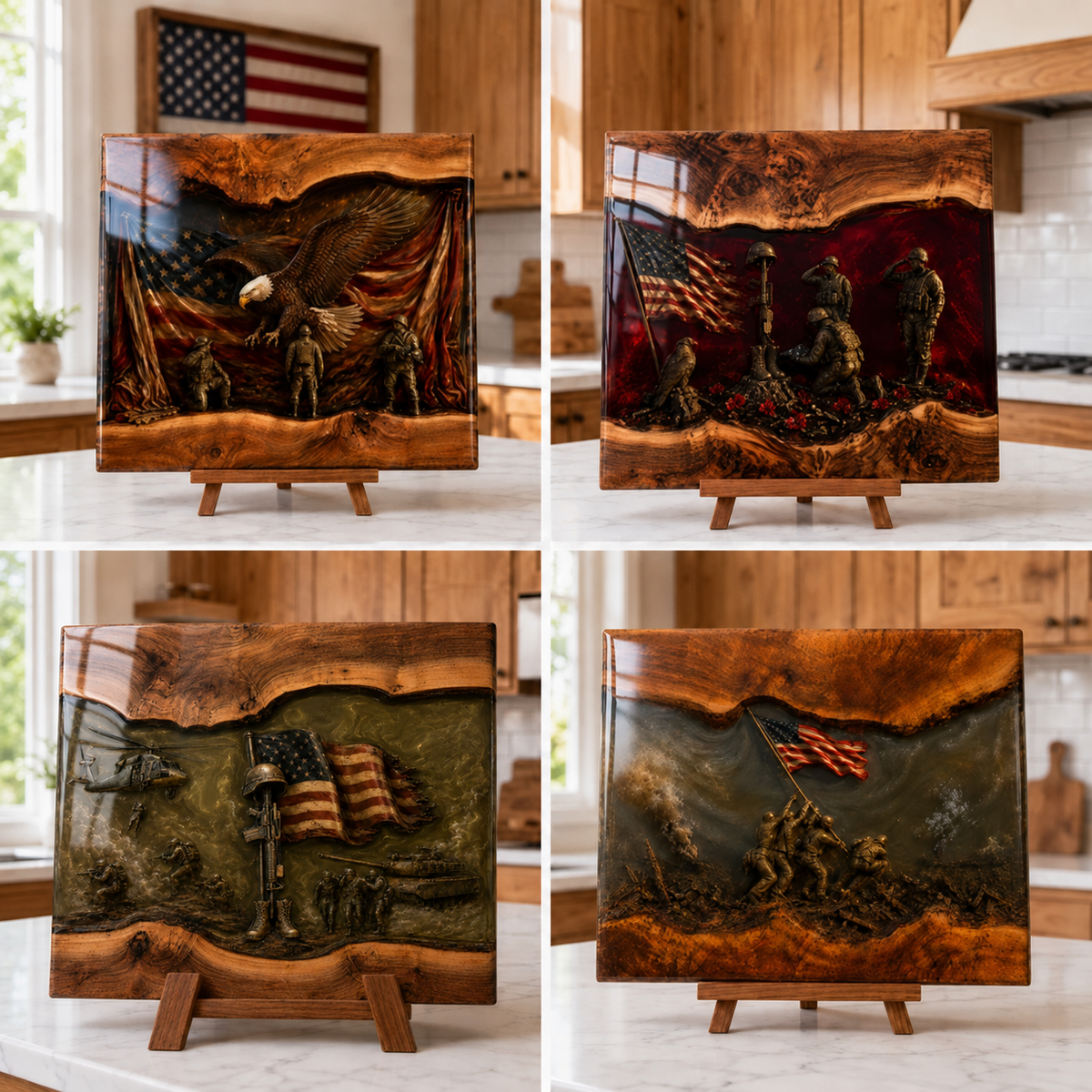 HonorCrest – Handcrafted Veteran Memorial Display Board