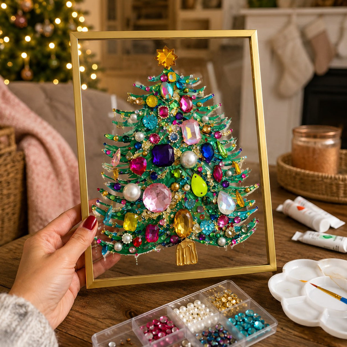 SparkleTree – Christmas Gem & Pearl Art Kit