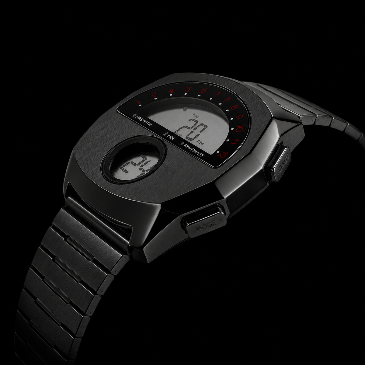 AeroChron – Futuristic Stainless Steel Watch