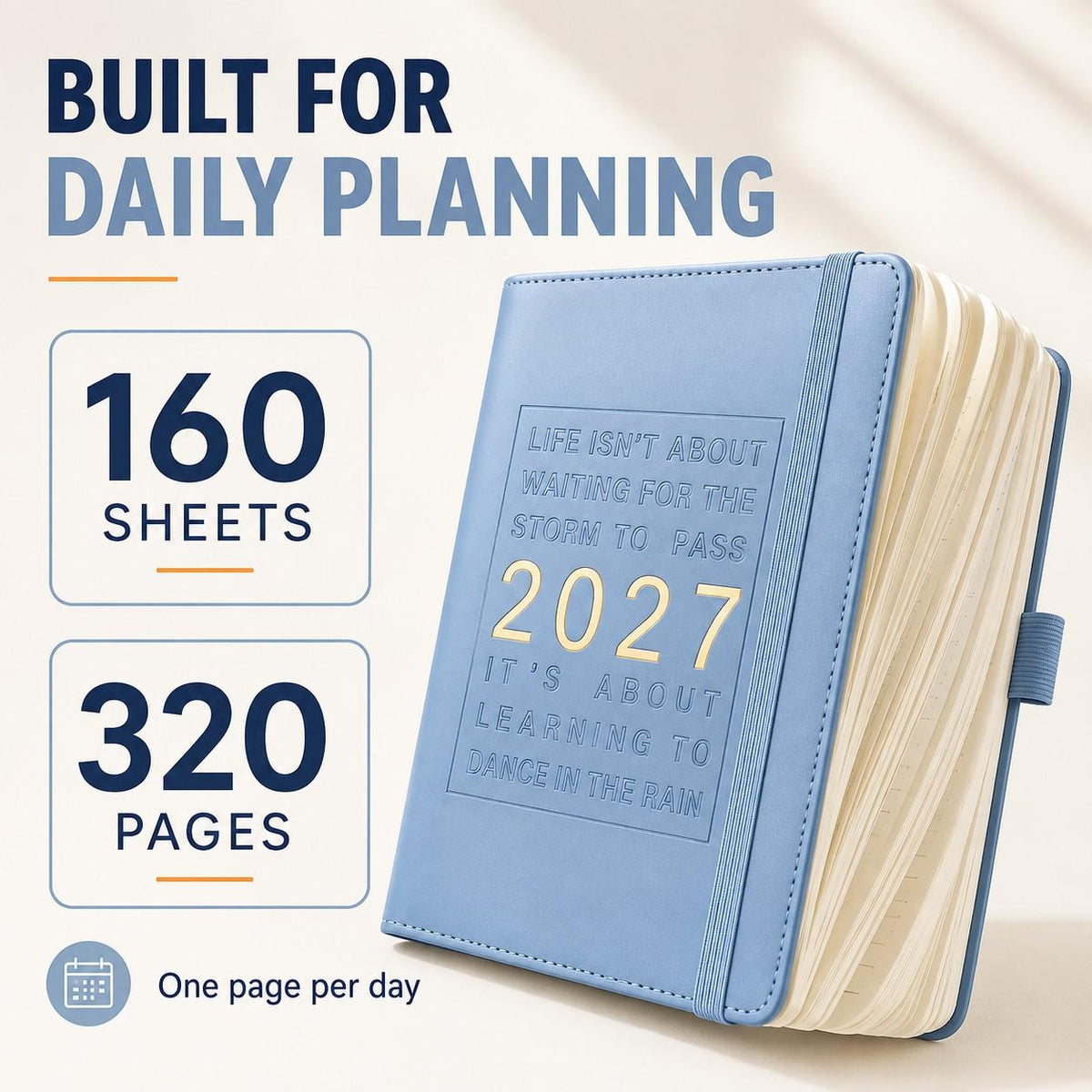 PlanSphere – 2027 Daily Calendar Journal