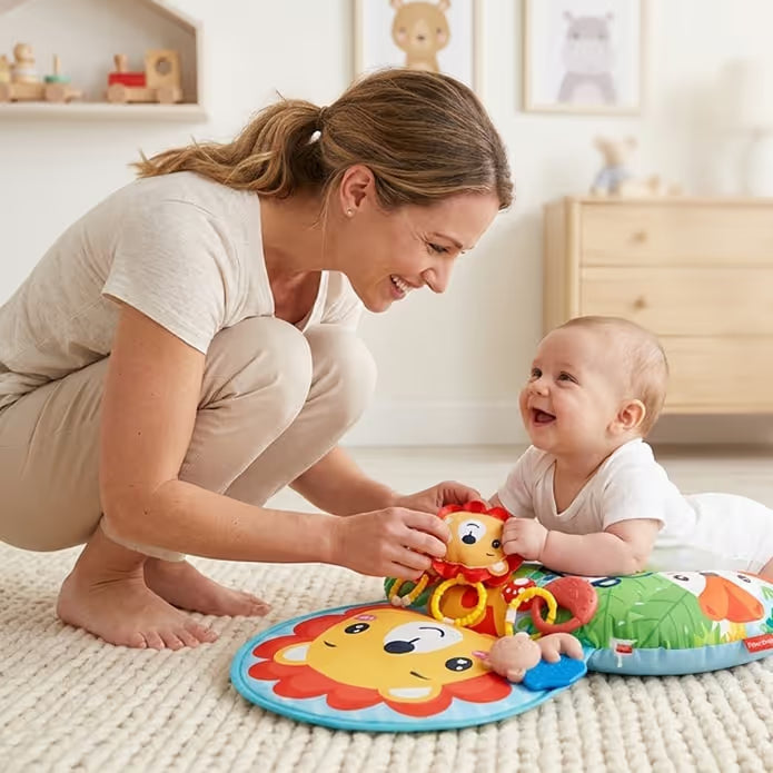 TummyBloom – Baby Tummy Time Play Mat & Pillow Set