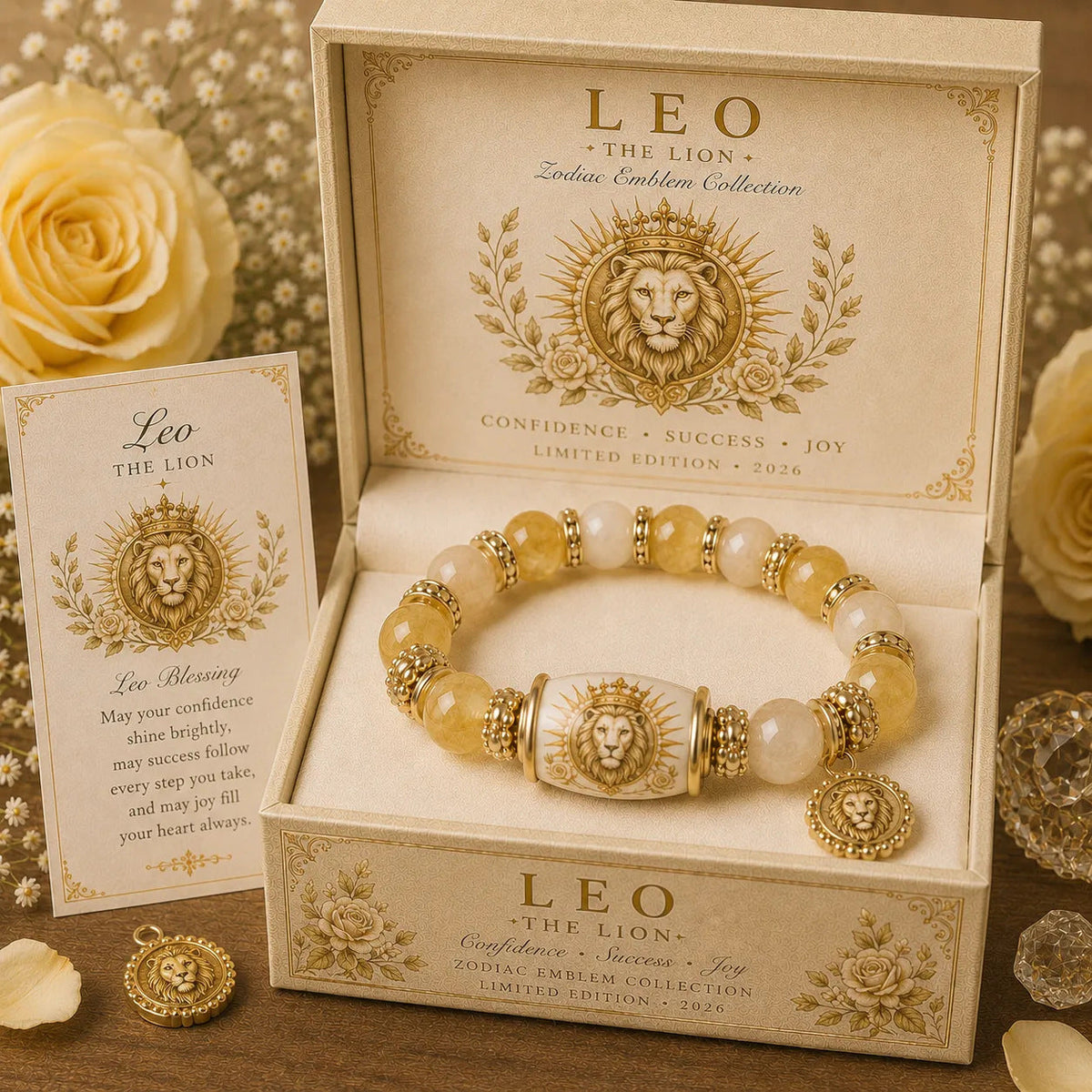 ZodiacBloom – Birth Sign Stone Charm Bracelet