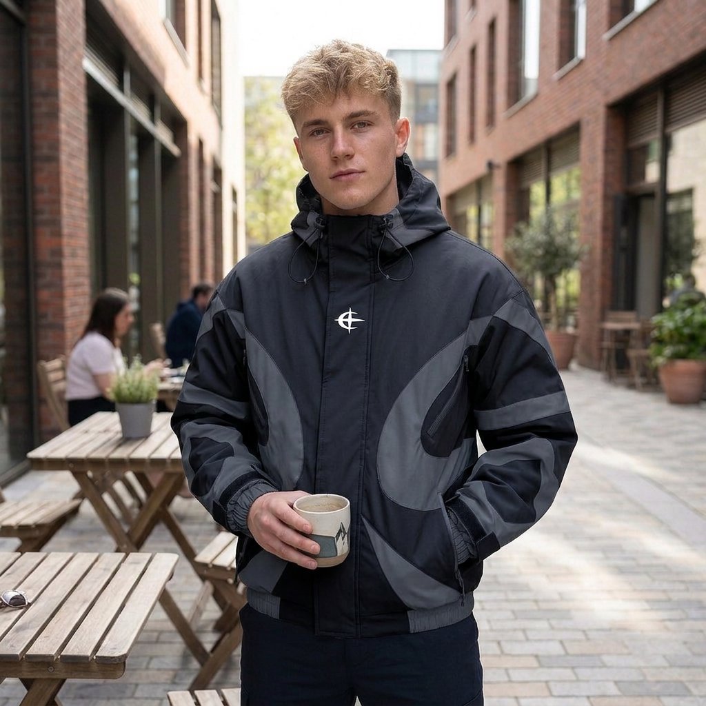 FluxGuard – Futuristic Urban Performance Windbreaker
