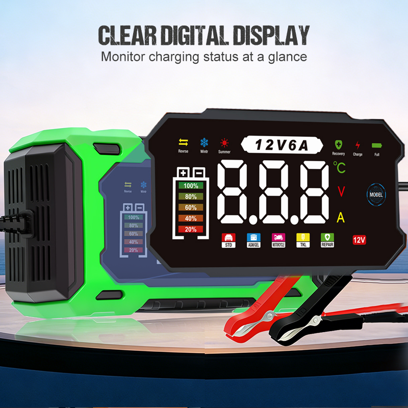 AutoVolt – 12V Smart Battery Charger & Repairer