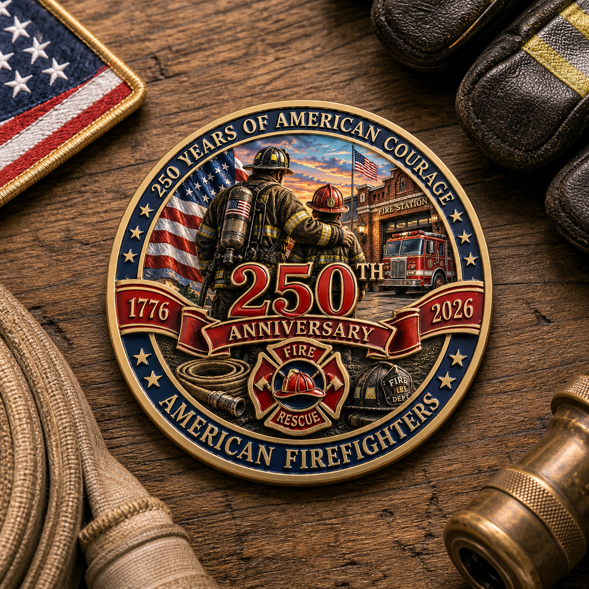 ValorGuard – Firefighter 250th Anniversary Collectible Coin
