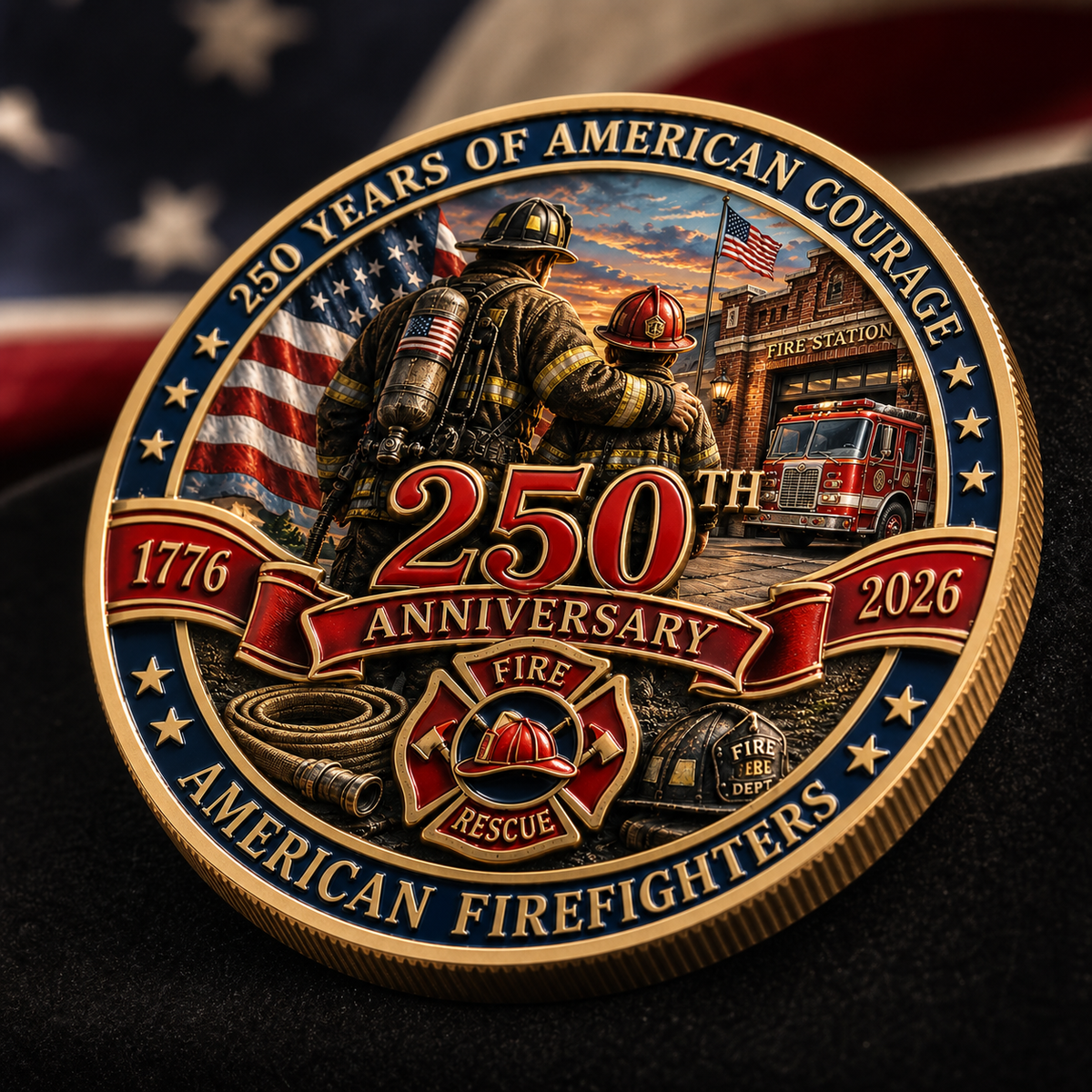 ValorGuard – Firefighter 250th Anniversary Collectible Coin