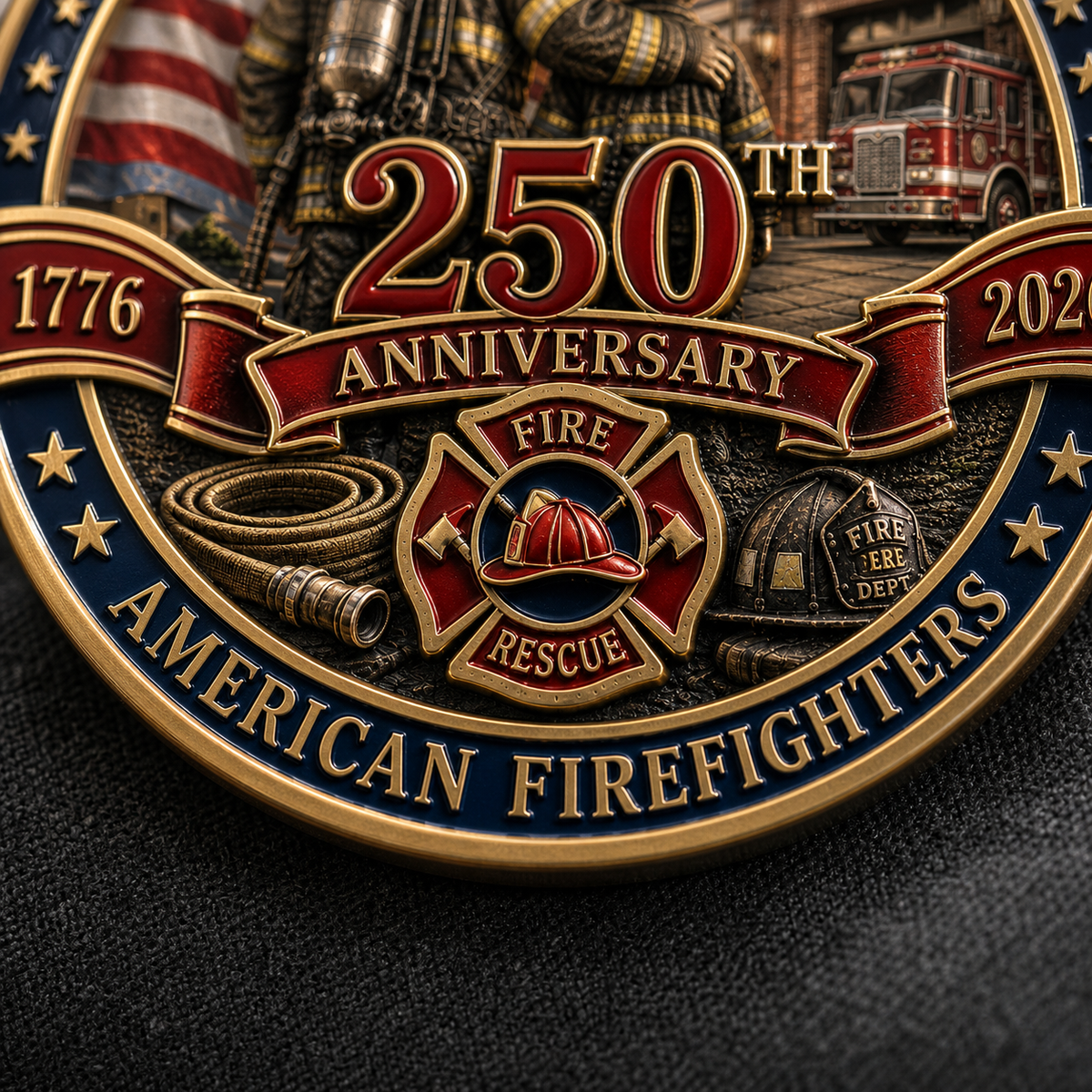 ValorGuard – Firefighter 250th Anniversary Collectible Coin