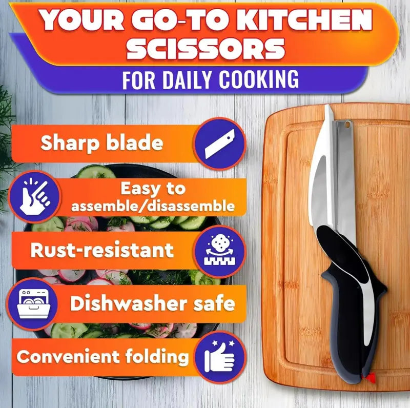 ChefClip – 2-in-1 Kitchen Cutter