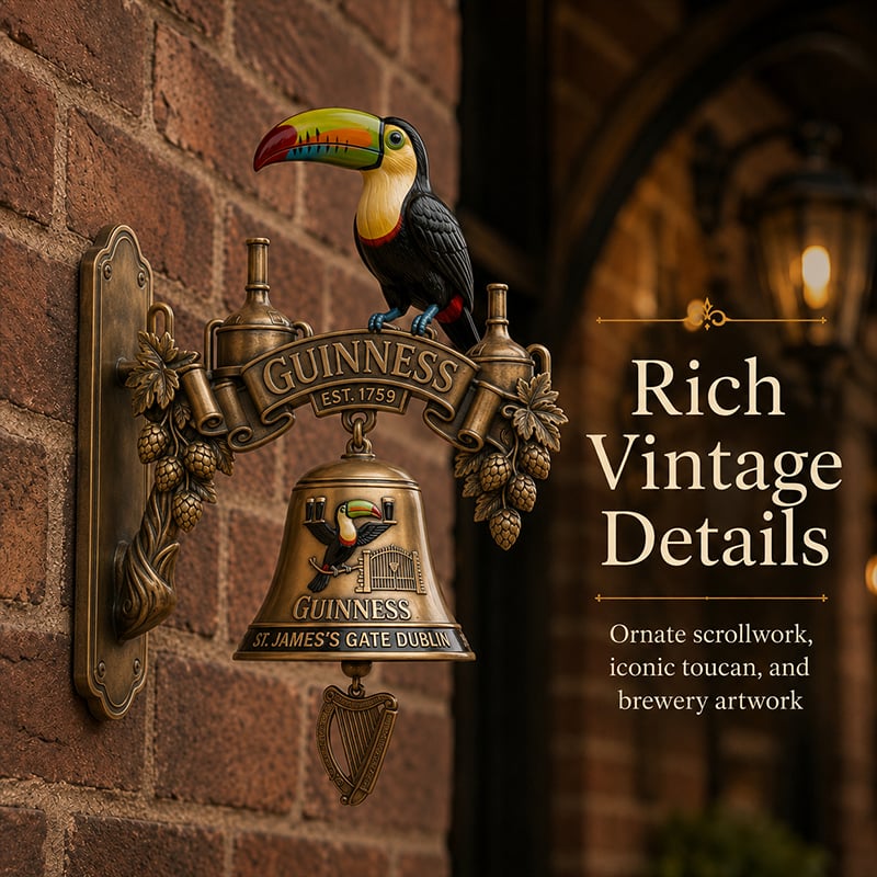 PubCrest – Toucan Cast Iron Door Bell