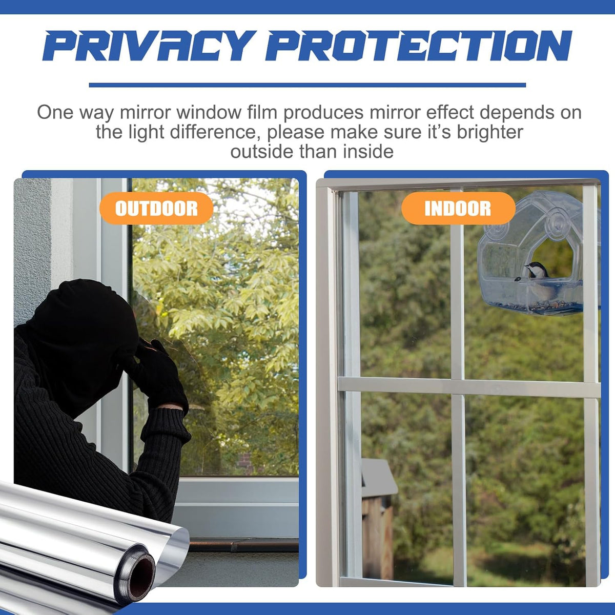 MirrorShield – One-Way Reflective Privacy Film
