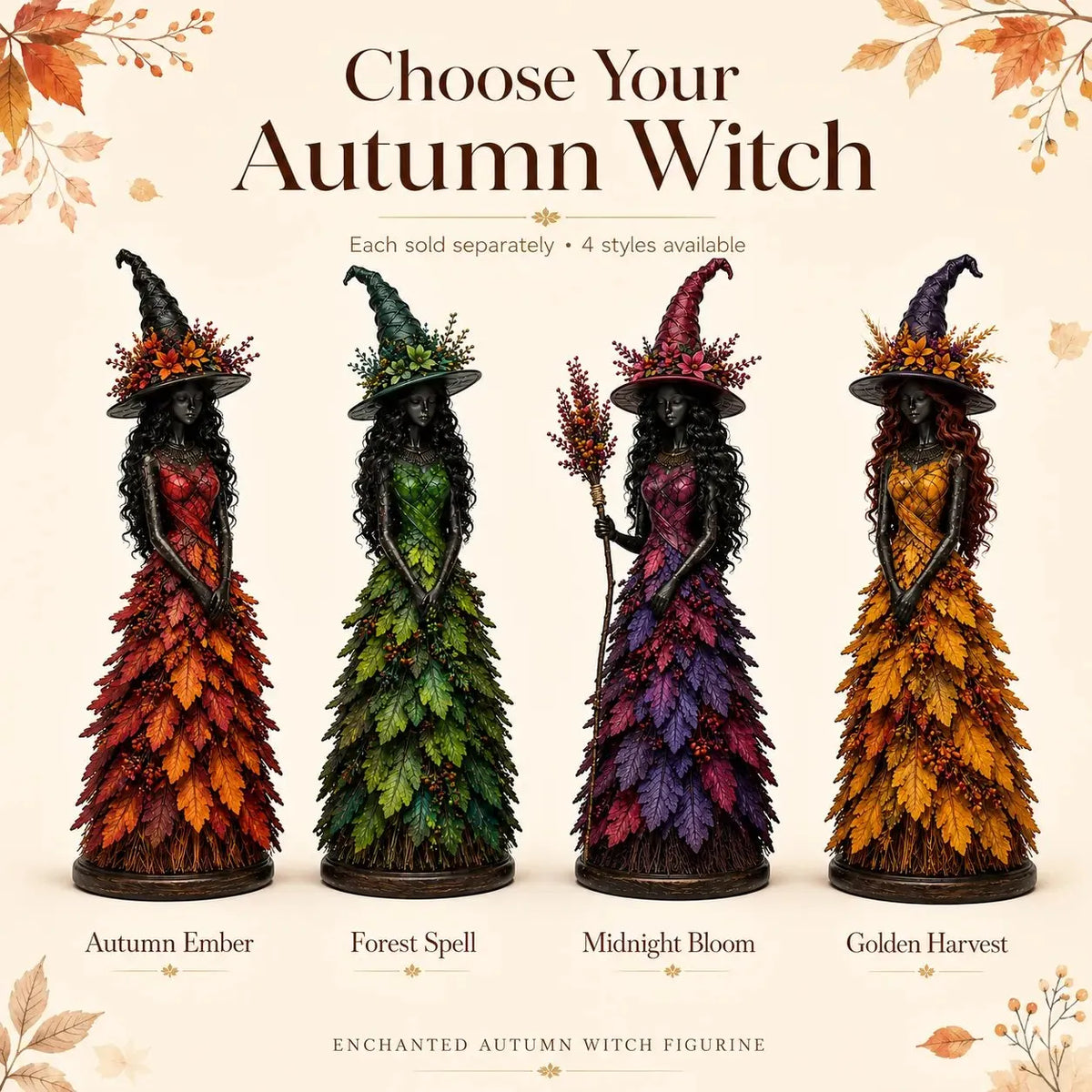 SpellHarvest – Enchanted Fall Witch Decor