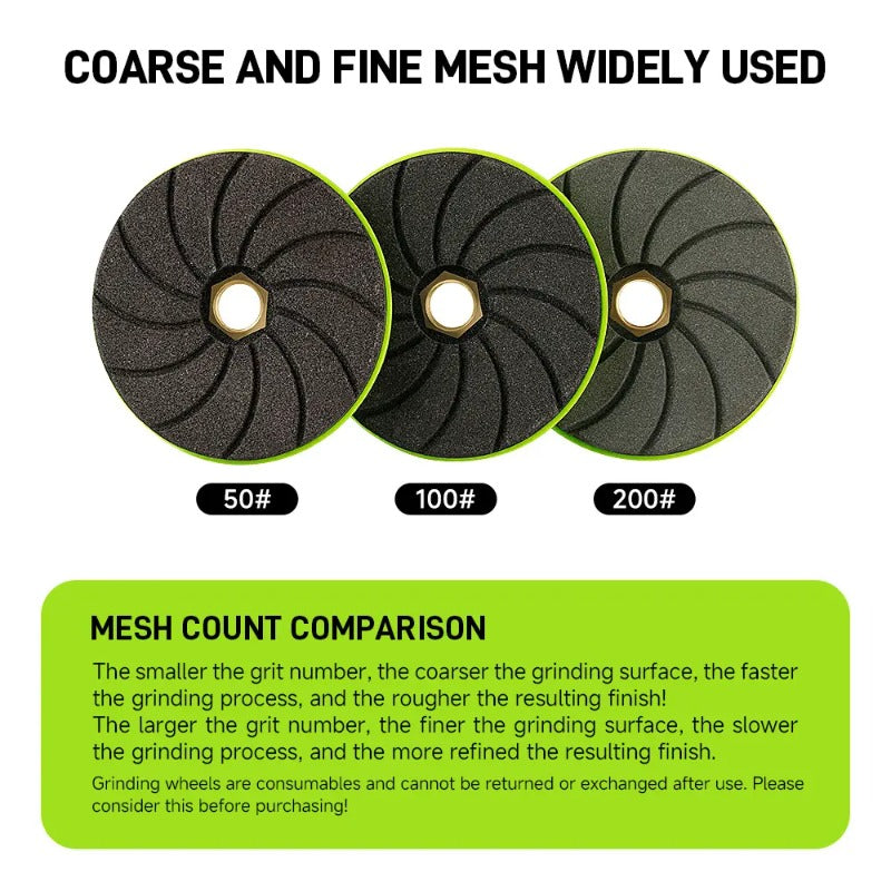 StoneForge – 3-Piece Silicon Carbide Grinding Wheel Set