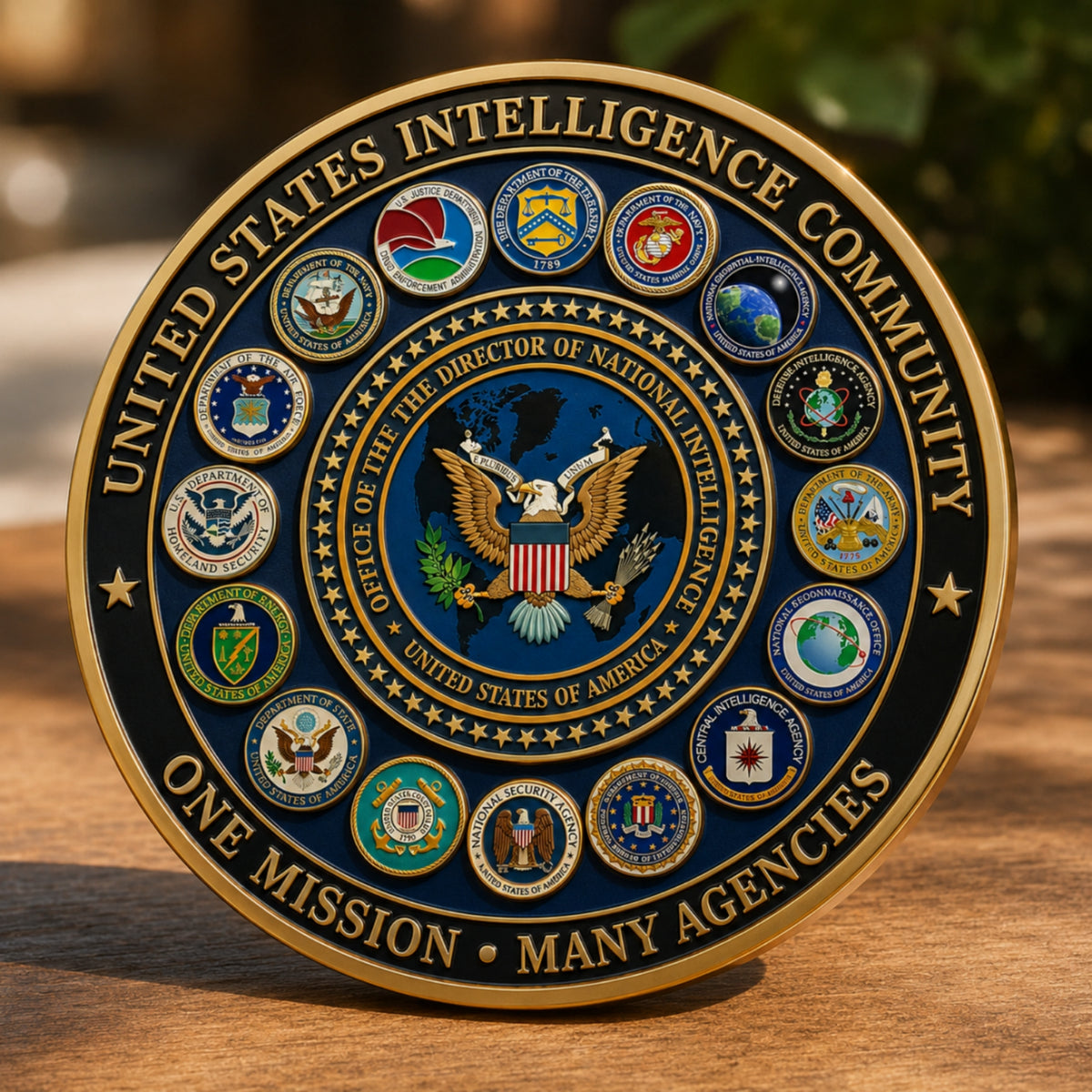 🦅U.S. Intelligence Community Commemorative Coin（Gift box included）