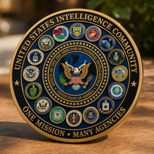 🦅U.S. Intelligence Community Commemorative Coin（Gift box included）