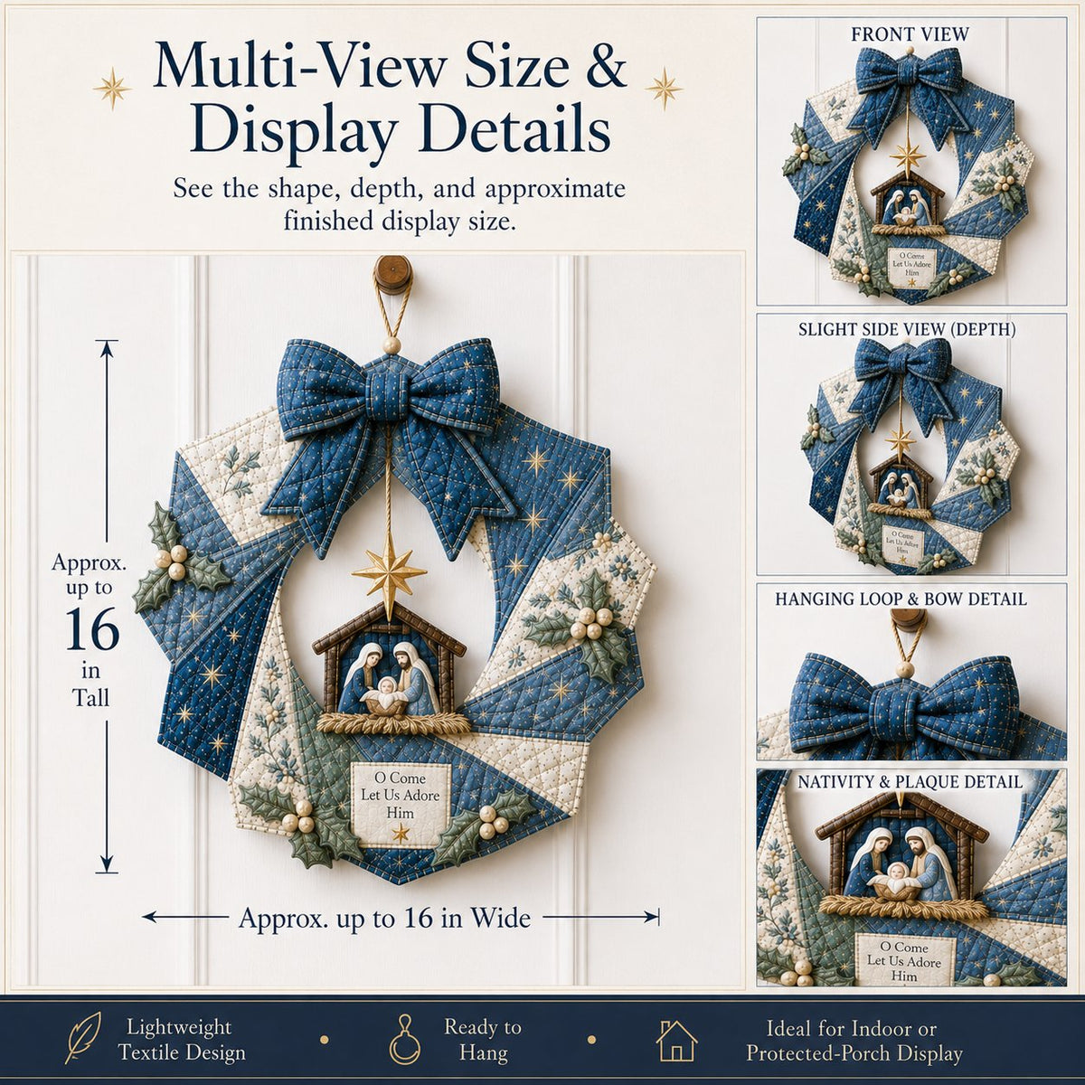 ChristmasCraft – Festive Fabric Wreath Making Kit