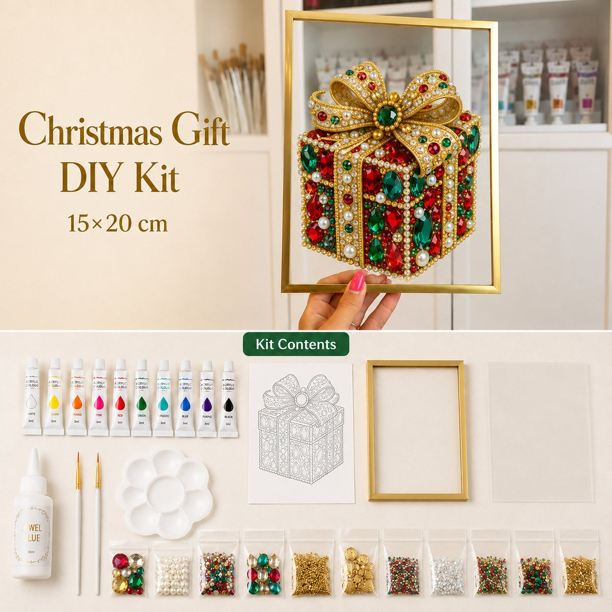 SparkleTree – Christmas Gem & Pearl Art Kit