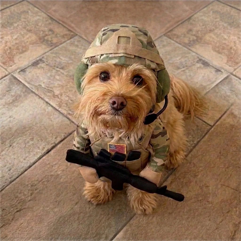 ValorPaws – Tactical Soldier Pet Costume
