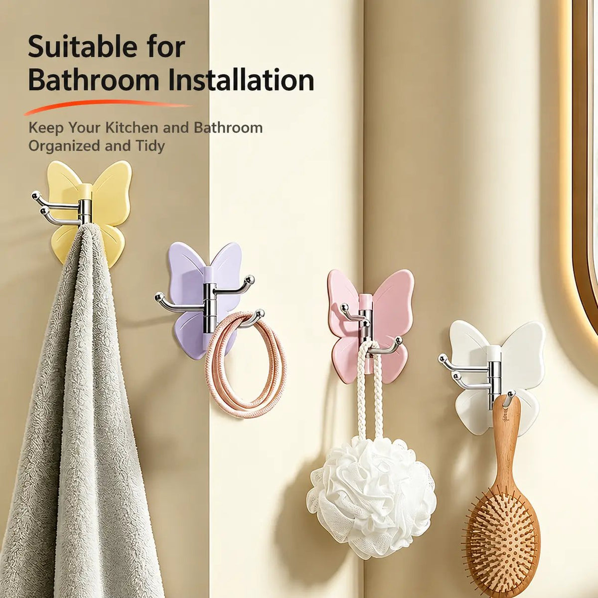ButterNest – Rotating Butterfly Space-Saving Hook