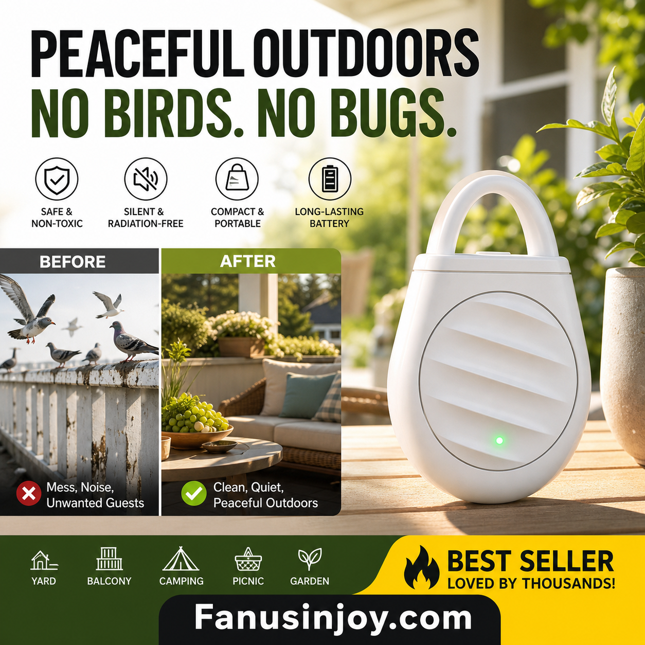 SonicAway – Portable Ultrasonic Pest Deterrent