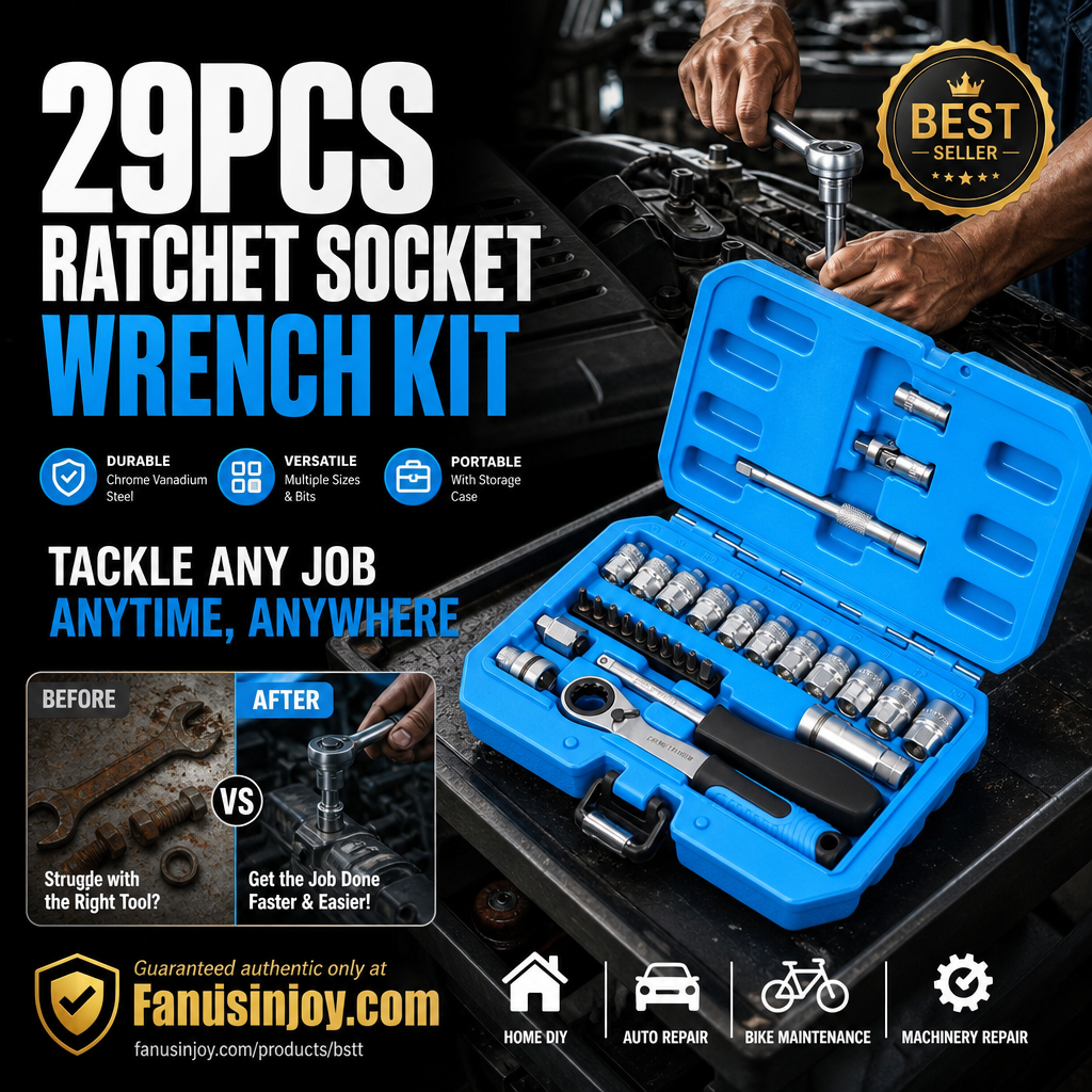 ForgeMate – 29-Piece Core Ratchet Socket Wrench Kit