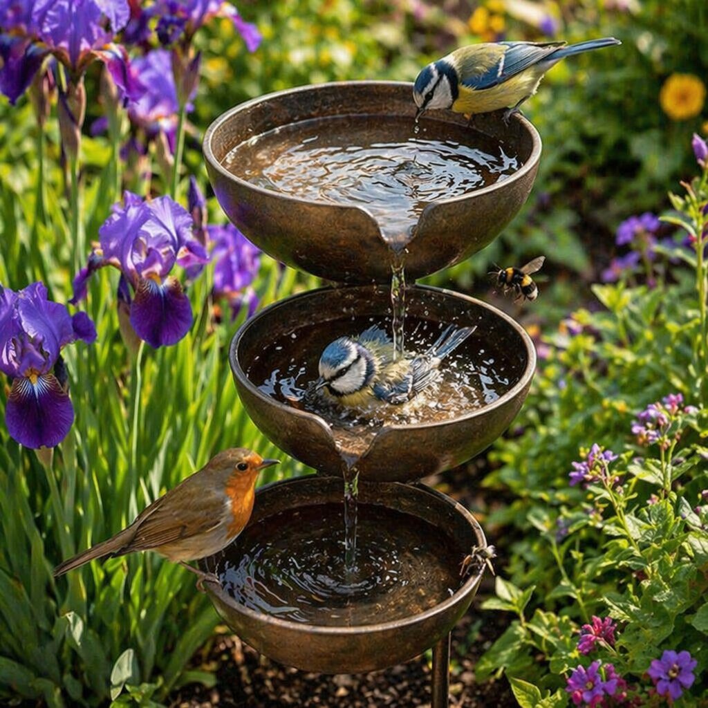 GardenRipple – Outdoor Bird Bath Stake