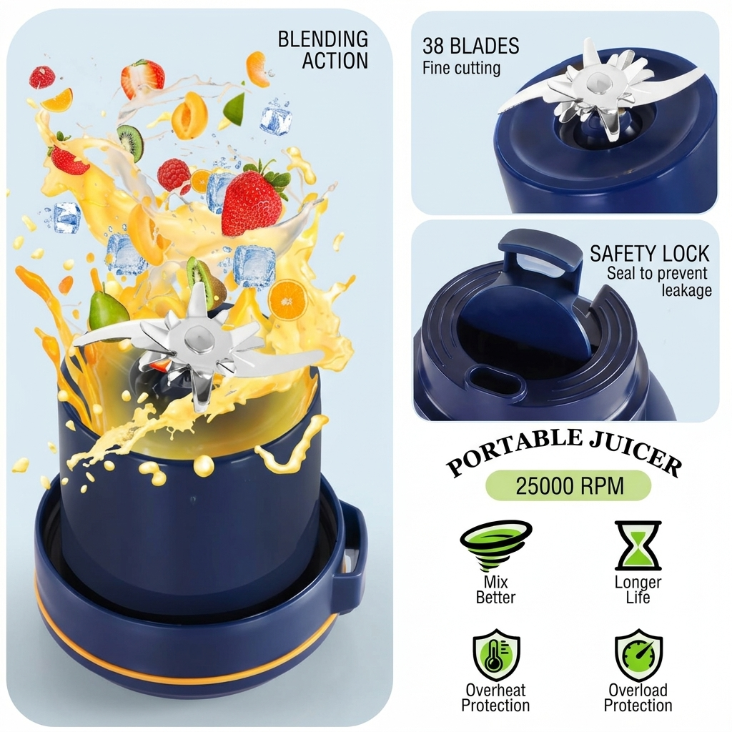 BlendMate – Large-Capacity Portable Blender