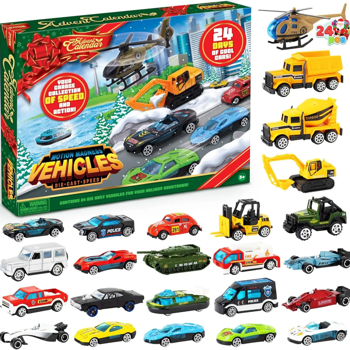 CarQuest – Kids 24-Day Vehicle Advent Calendar
