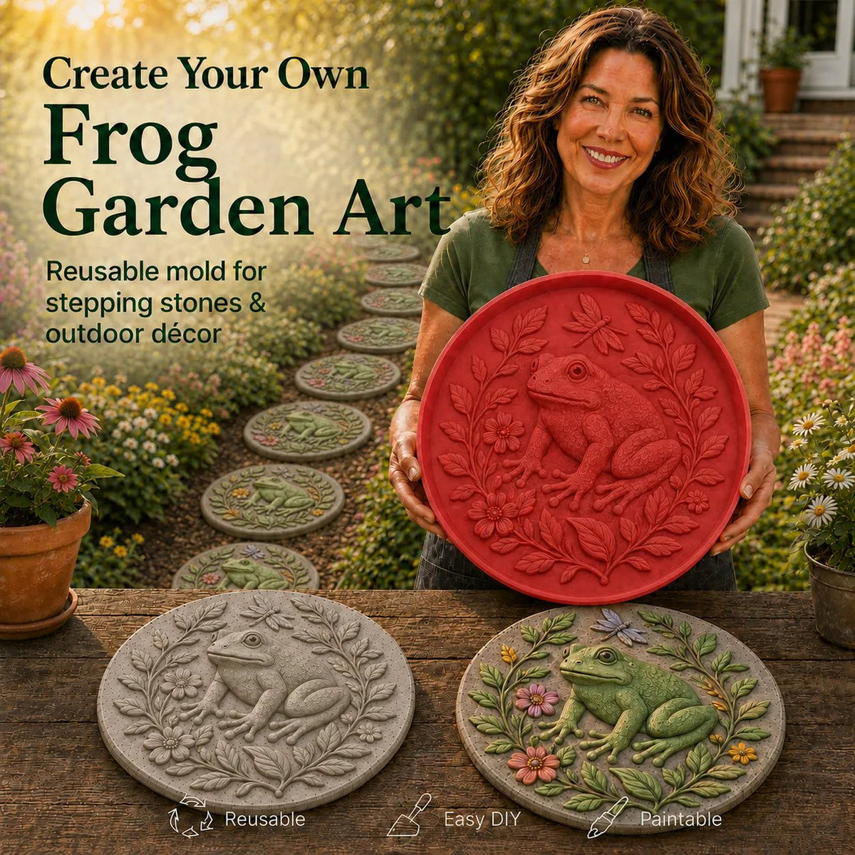 GardenMuse – Hummingbird DIY Stepping Stone Mold