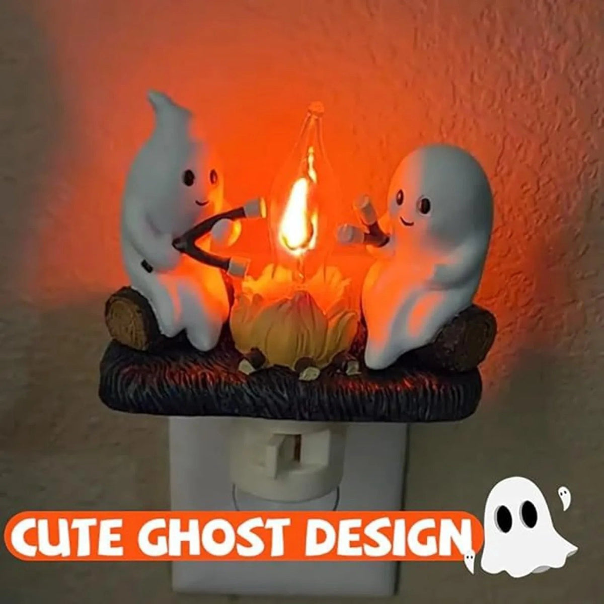 GhostHearth – Warm Campfire Ghost Nightlight