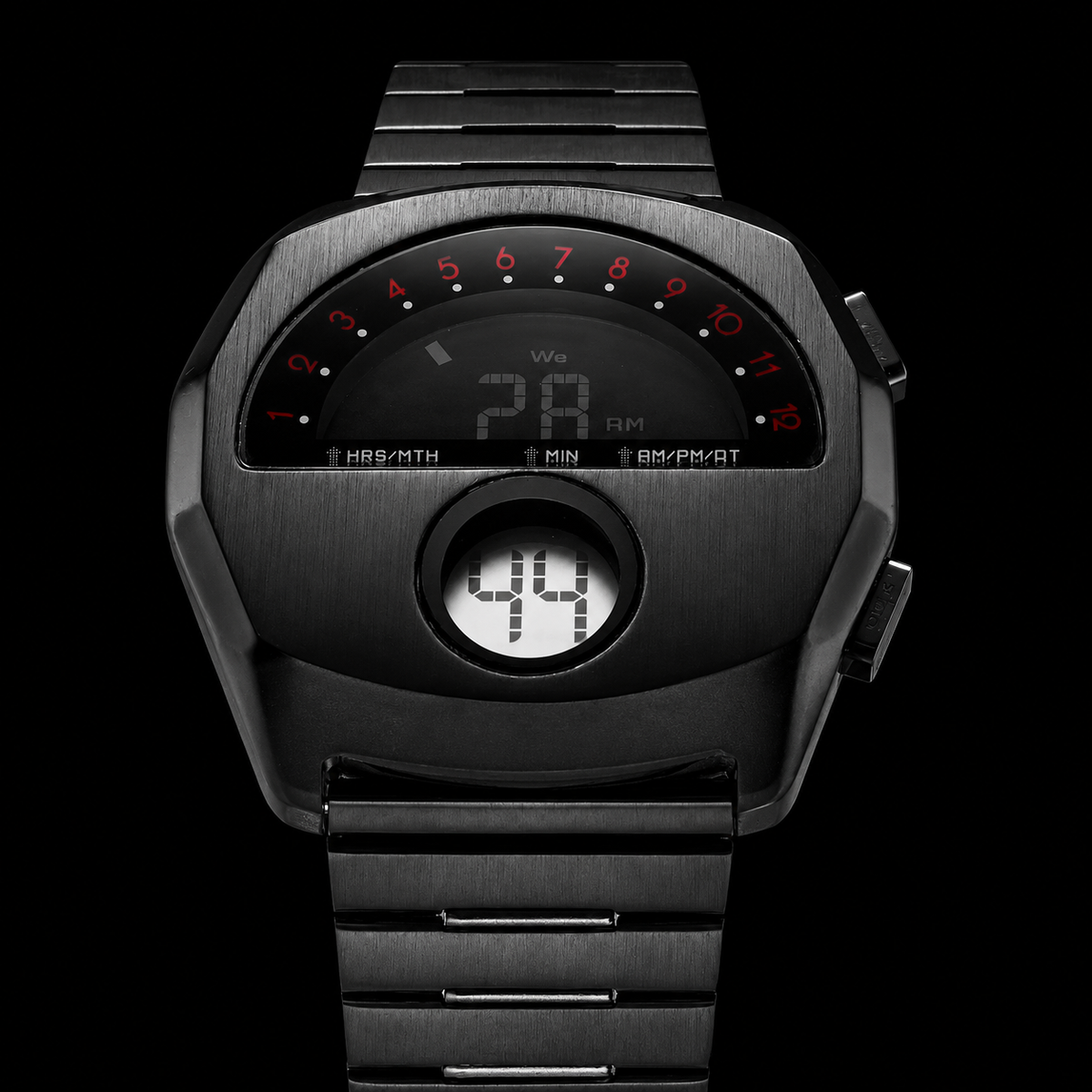 AeroChron – Futuristic Stainless Steel Watch