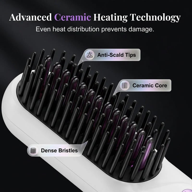 LumiVera – Cordless Ceramic Hair Straightening Brush