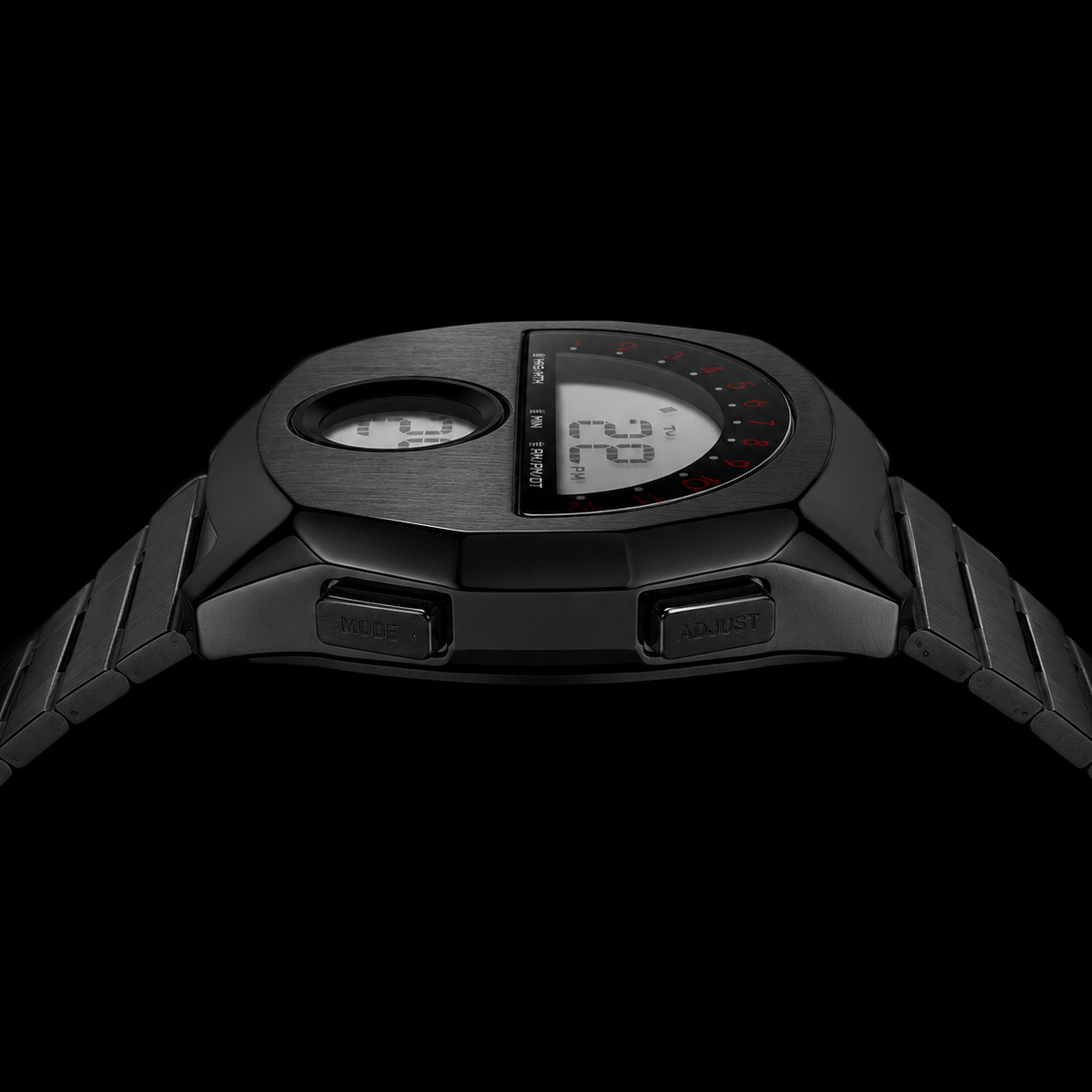 AeroChron – Futuristic Stainless Steel Watch