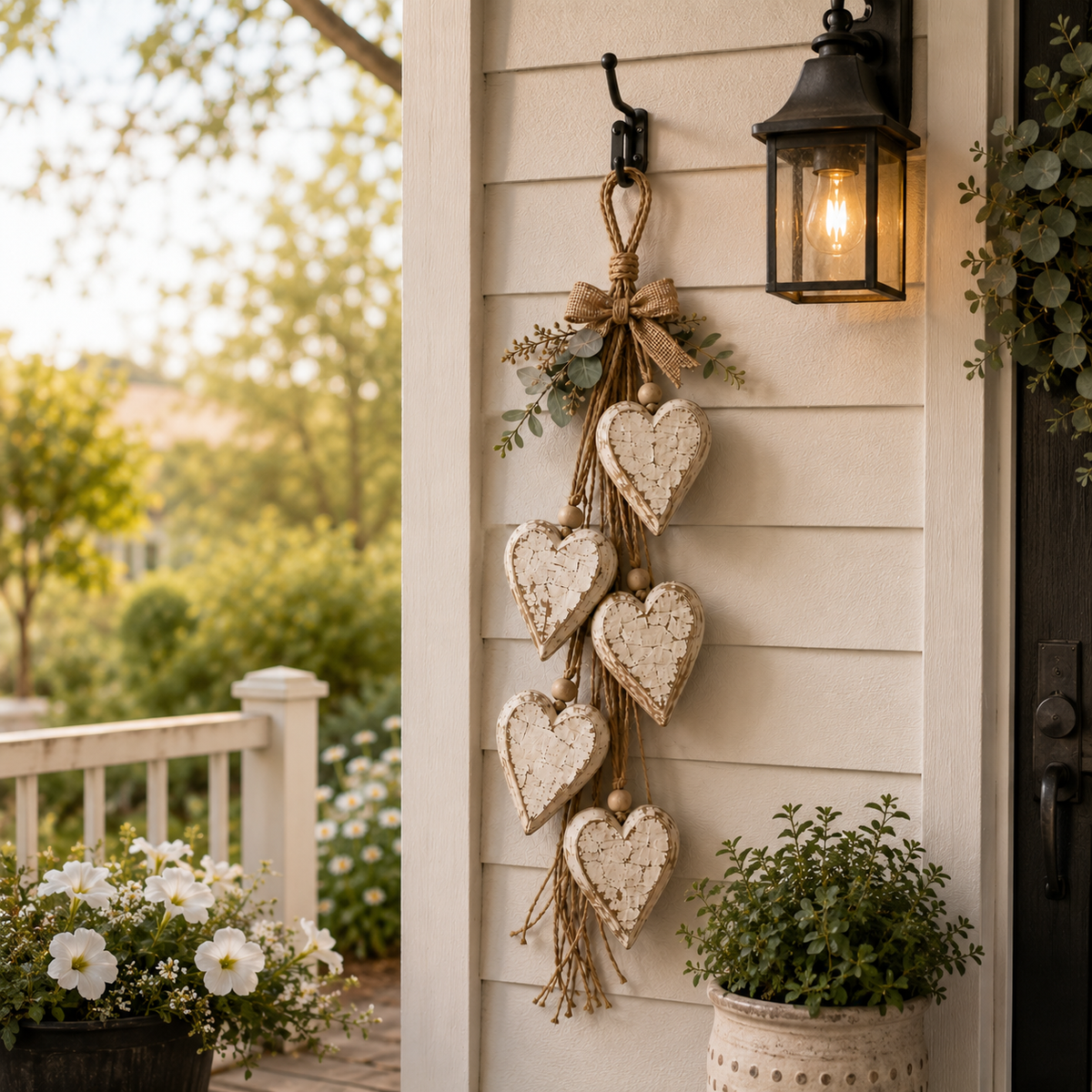 HeartHaven – Rustic Hanging Heart Wall Decor