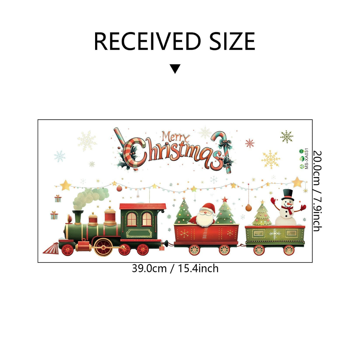 MerryWall – 3D Santa Claus Christmas Wall Sticker