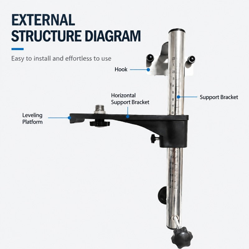 LevelPro – 180° Rotatable Wall-Mount Level Bracket